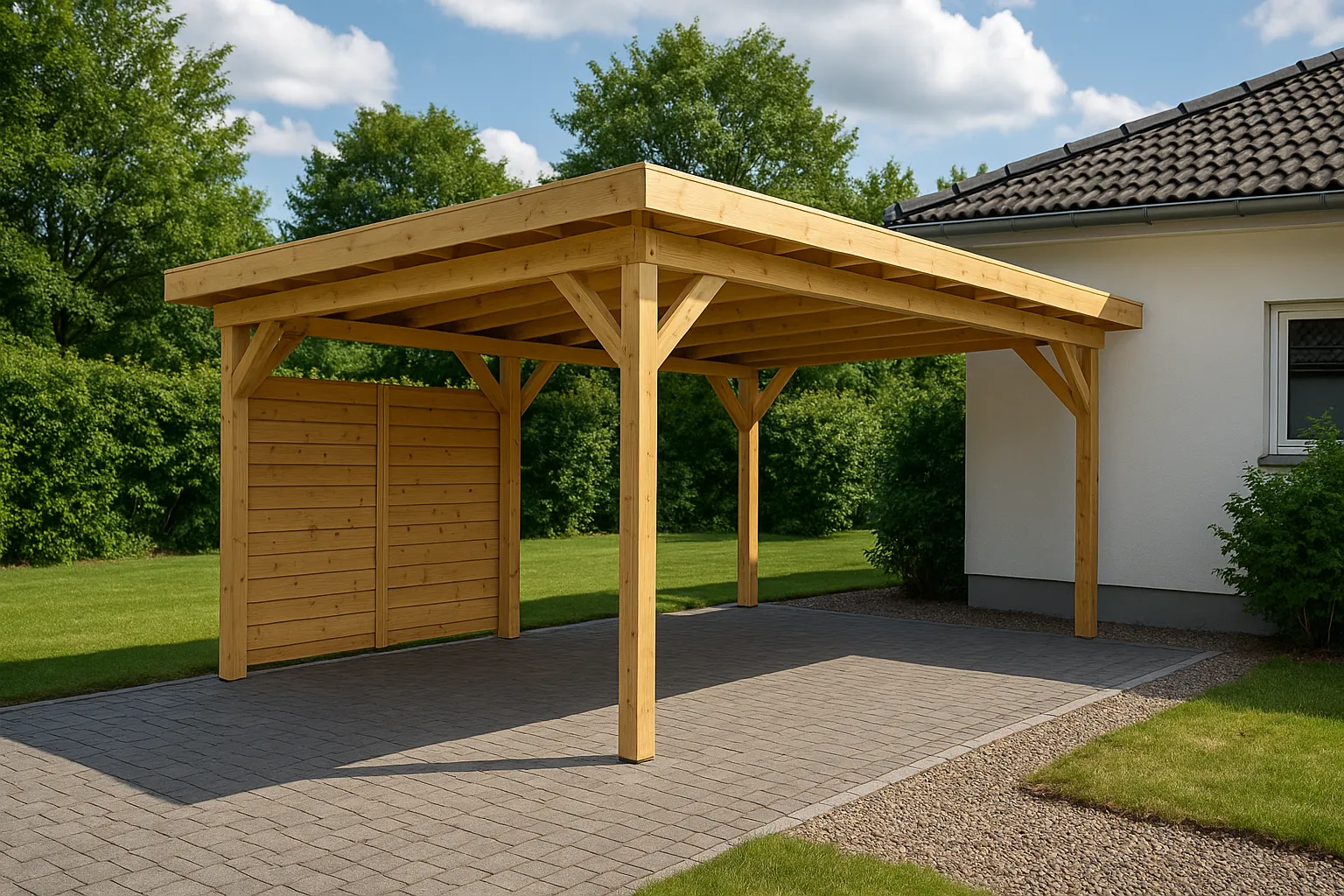 Baugenehmigung für einen Carport