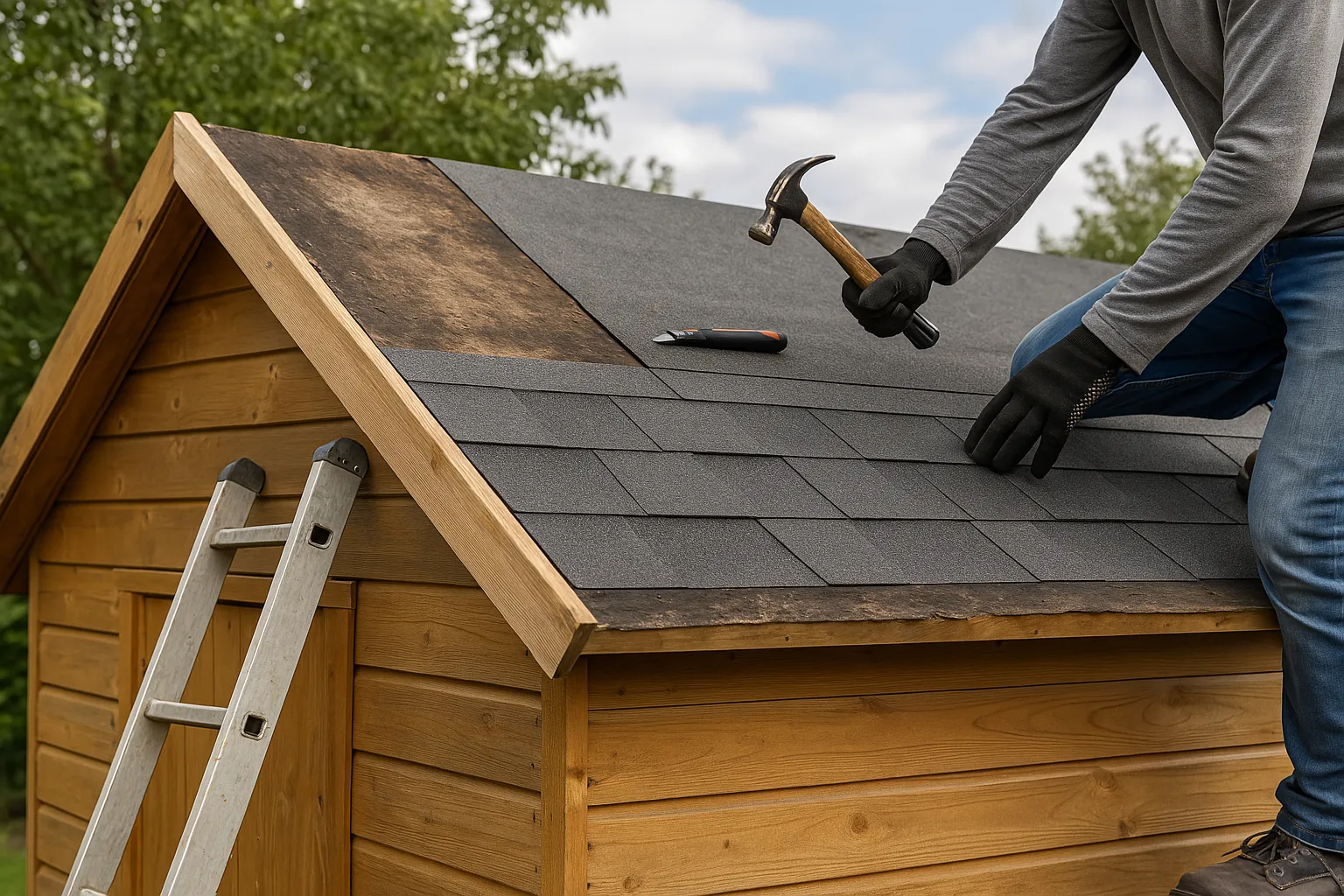 Wie kann man das Gartenhaus Dach komplett erneuern – Anleitung und Materialtipps