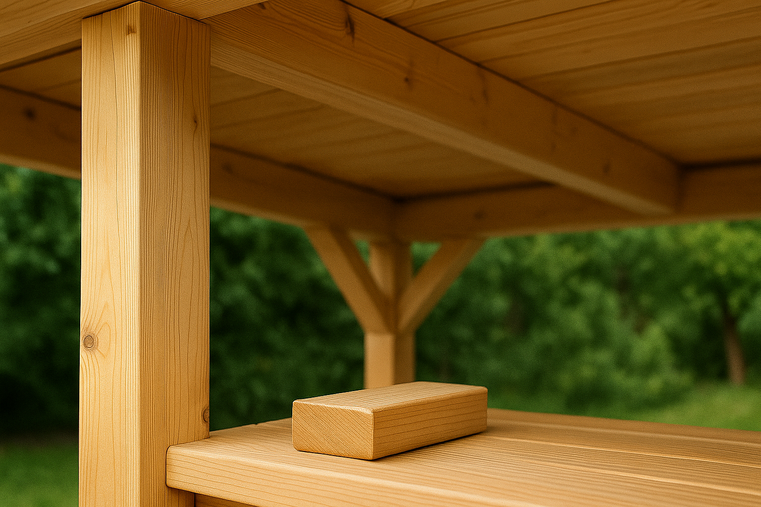 Holz für die Terrassenüberdachung – wie wählt man es aus, worauf sollte man achten?