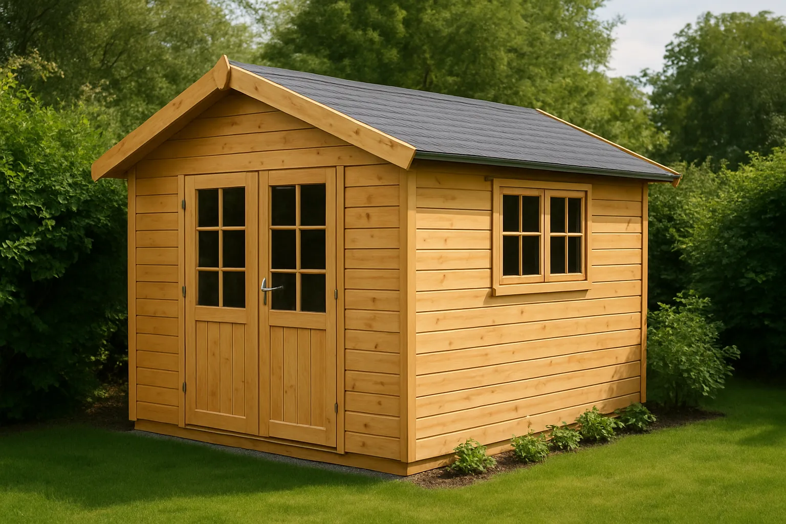 Gartenhaus verkleiden: die besten Materialien und Ideen im Überblick